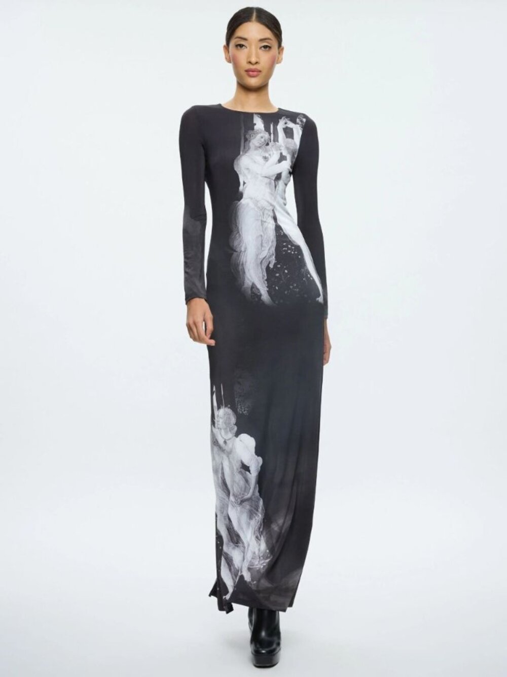 Alice + Olivia Delora Maxi Dress 4 in Renaissance Fresco - Picture 4 of 16